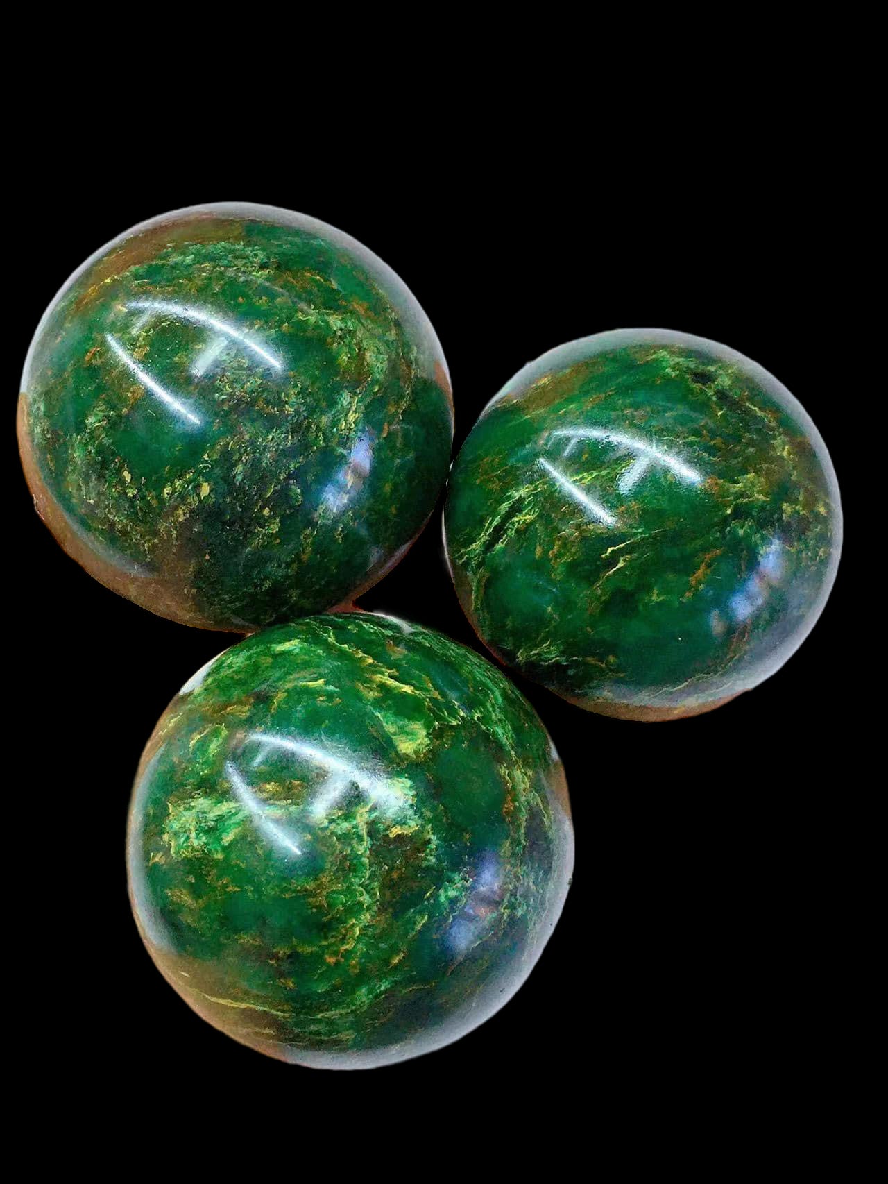 African Green Jade Sphere 4.5"