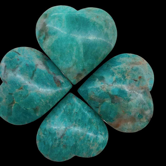 Amazonite Heart Carving 2"