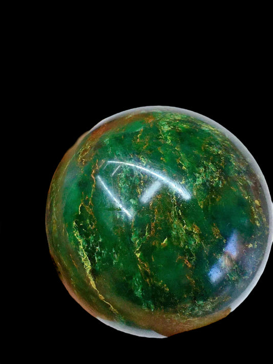 African Green Jade Sphere 4.5"