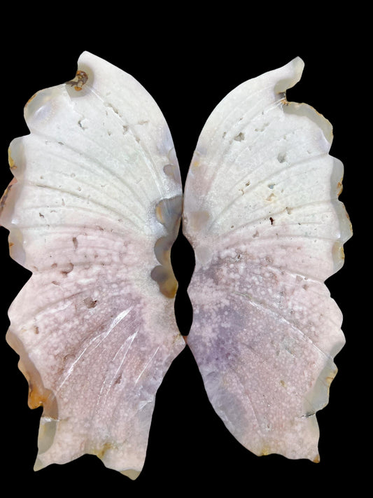 Pink Amethyst Wings 7"