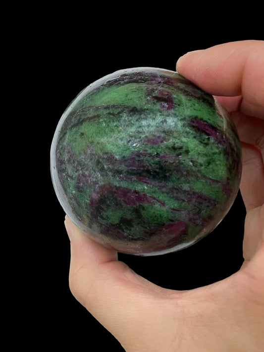 UV Reactive Ruby in Zoisite Sphere 3"