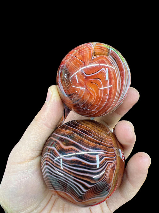 Sardonyx Carnelian Sphere - High Quality 4.5"