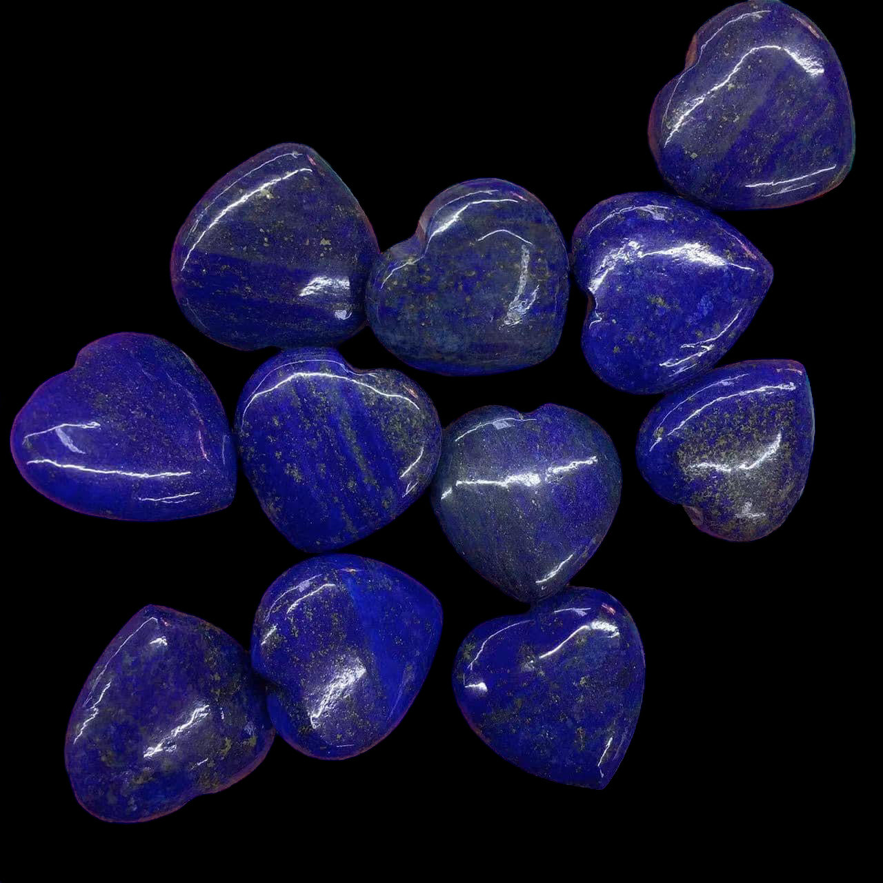 Lapis Lazuli Mini Heart Carving 1"