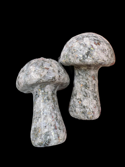 Pyrite Mushroom Carving 2"