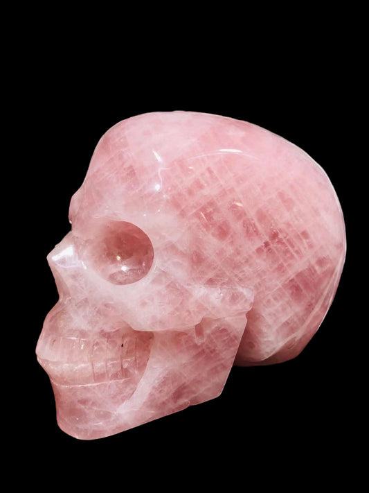 Rose Quartz Skull XXL